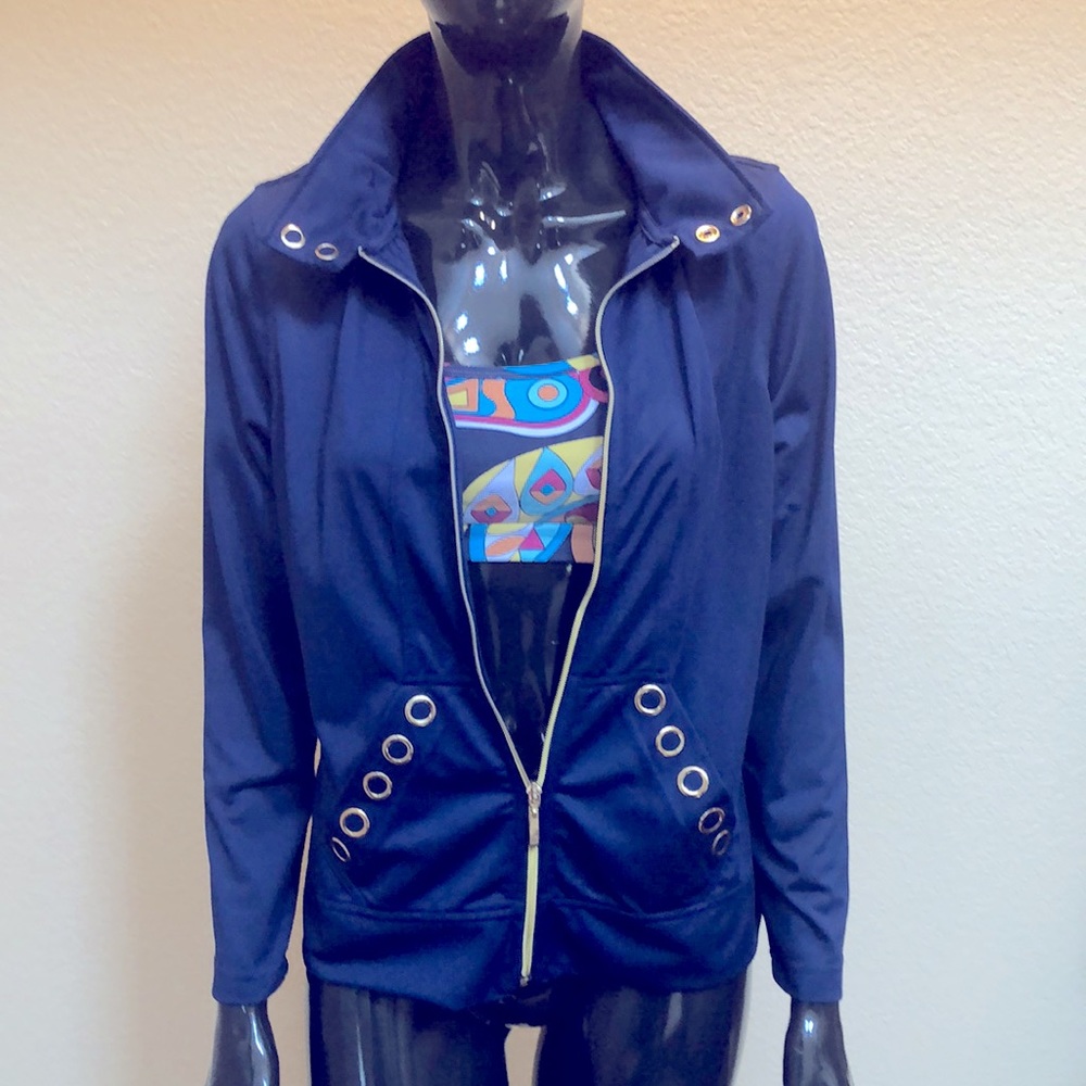 ACTIVOLOGY Navy Athletic Jacket